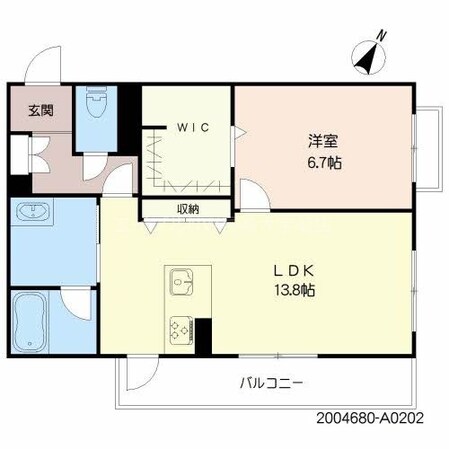 シャーメゾンオルテンシアの物件間取画像